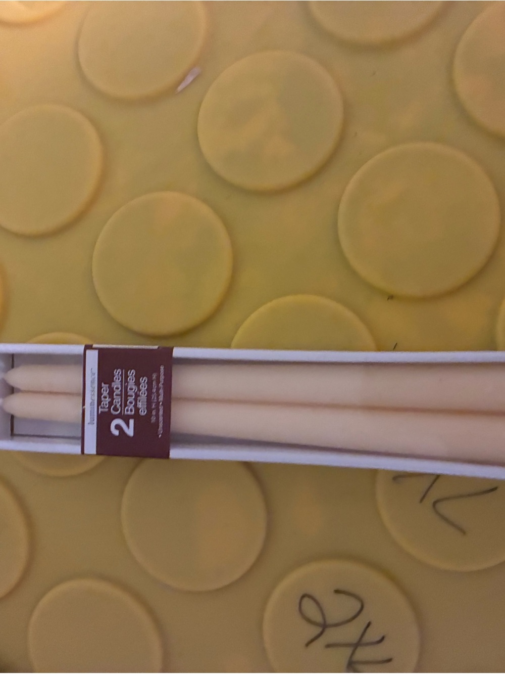 Taper Candles - Cream Set of 2